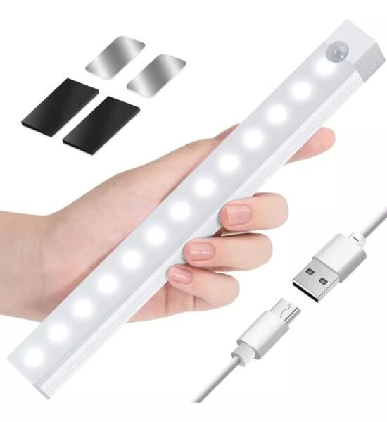 Barra Led Recargable Usb con sensor de movimiento 50cm