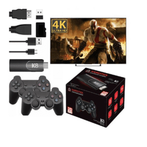 Consola retro K8 Game Stick 4K con más de 40 000 juegos con mandos inalámbricos